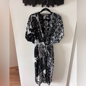 Osei-Duro Sampa Wrap Dress in Two Party System